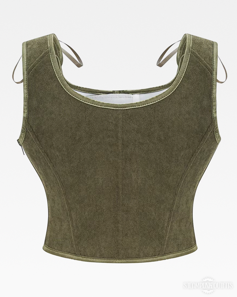 Steampunk Corduroy Corset