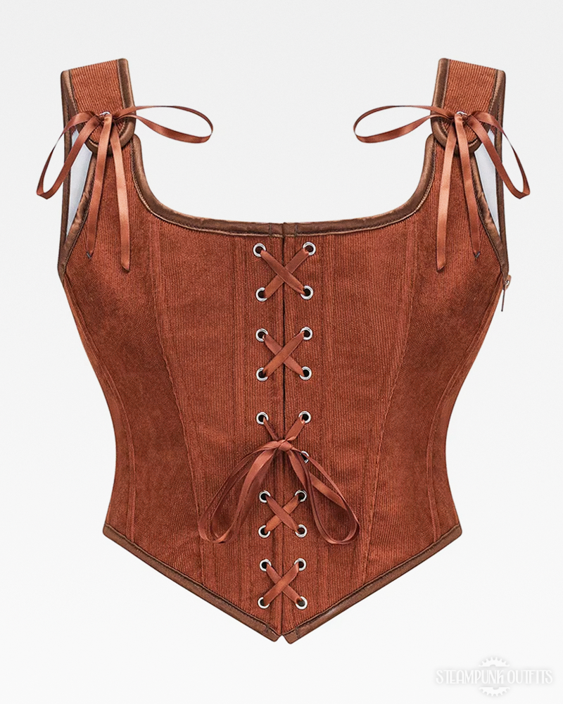 Steampunk Corduroy Corset