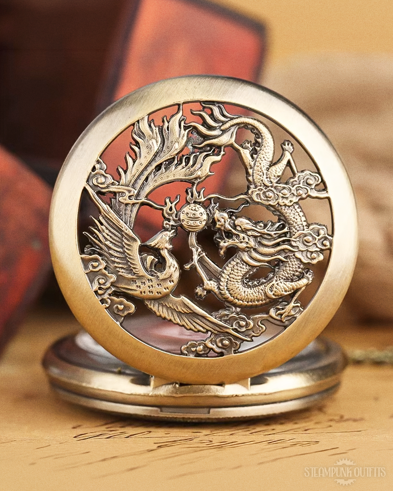 Steampunk Dragon Pocket Watch