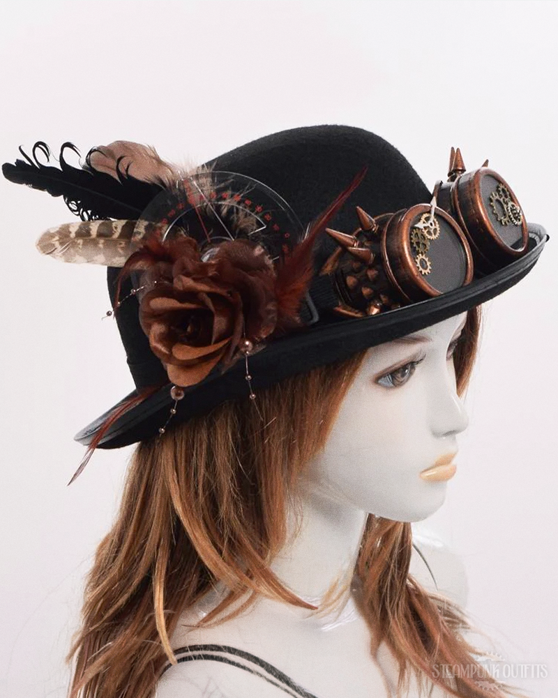 Steampunk Feather Hat