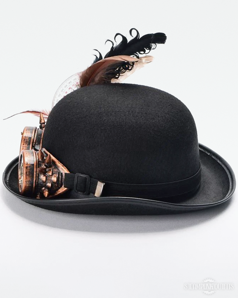 Steampunk Feather Hat