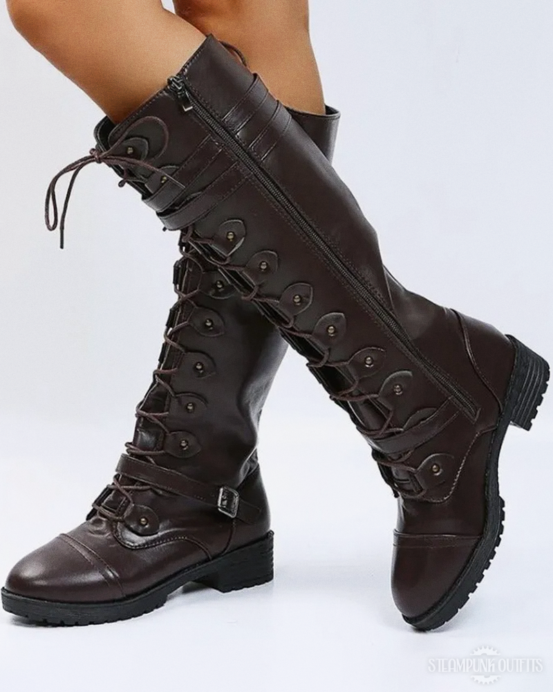 Steampunk Female Boots