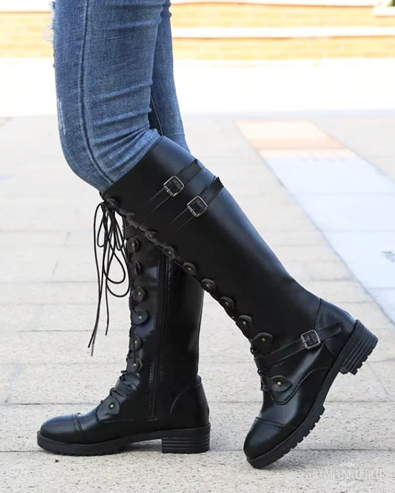 Steampunk Female Boots