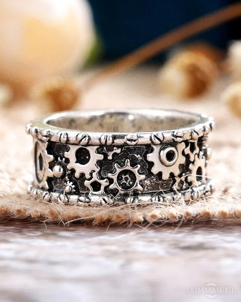 Steampunk Gears Ring