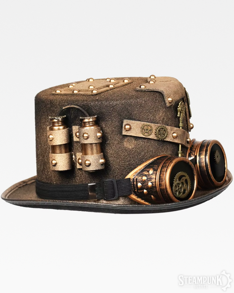 Steampunk Goggles Hat