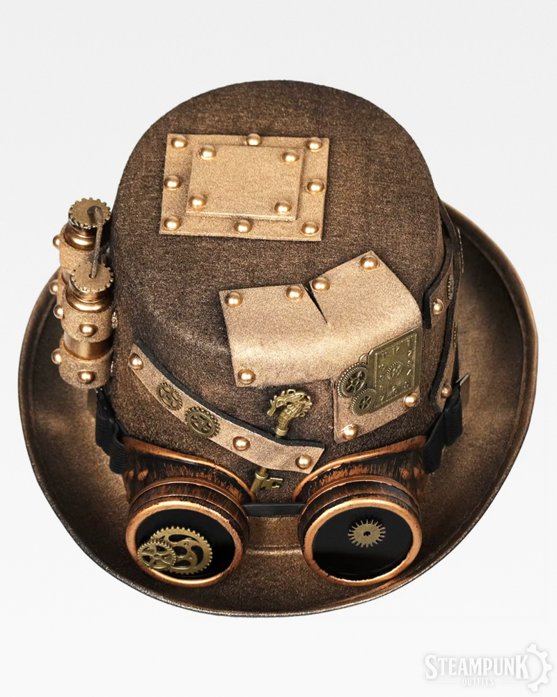 Steampunk Goggles Hat