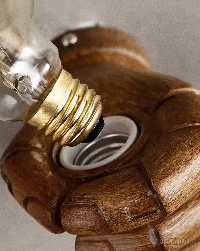 Steampunk Hand Wall Lamp