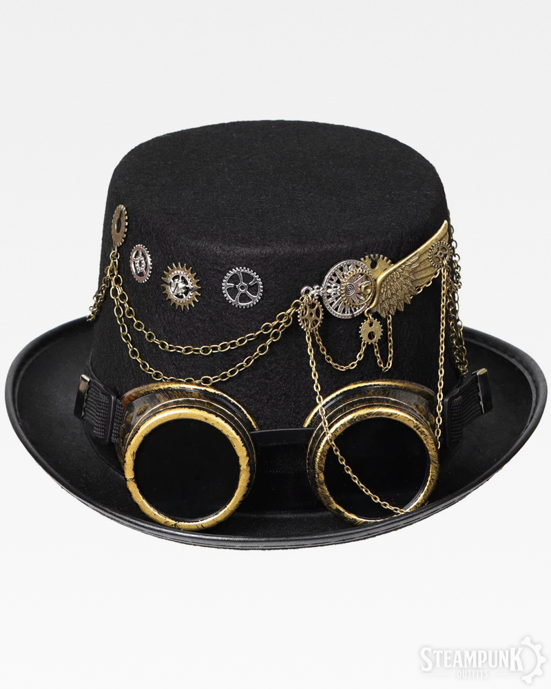 Steampunk Hat With Goggles