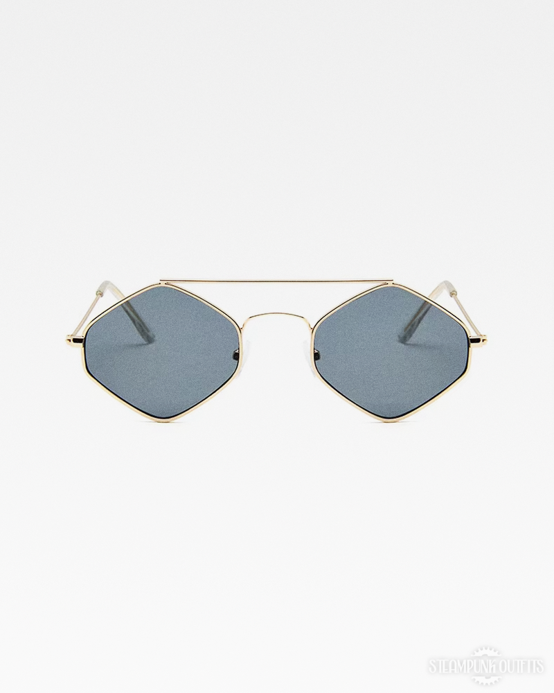 Steampunk Hexagonal Sunglasses