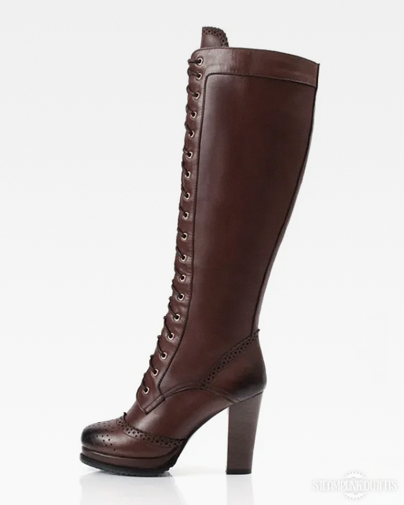Steampunk High Heel Boots