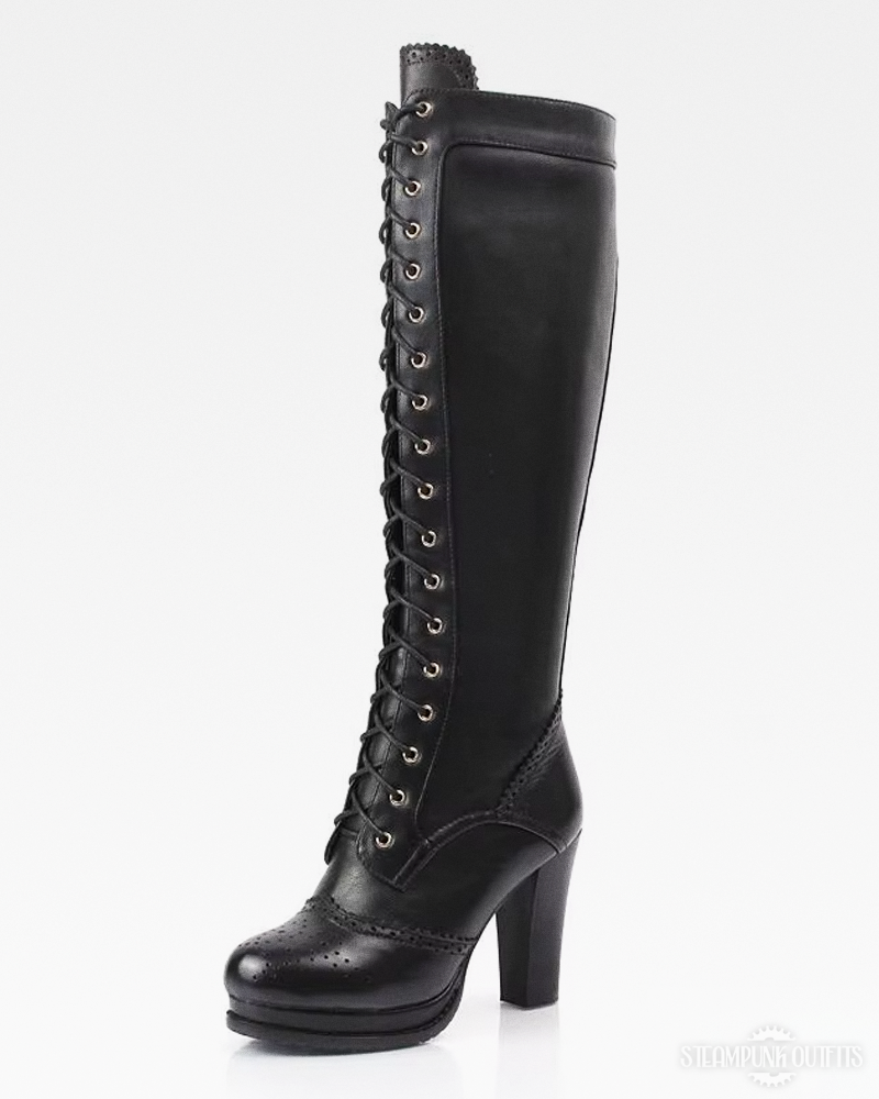 Steampunk High Heel Boots