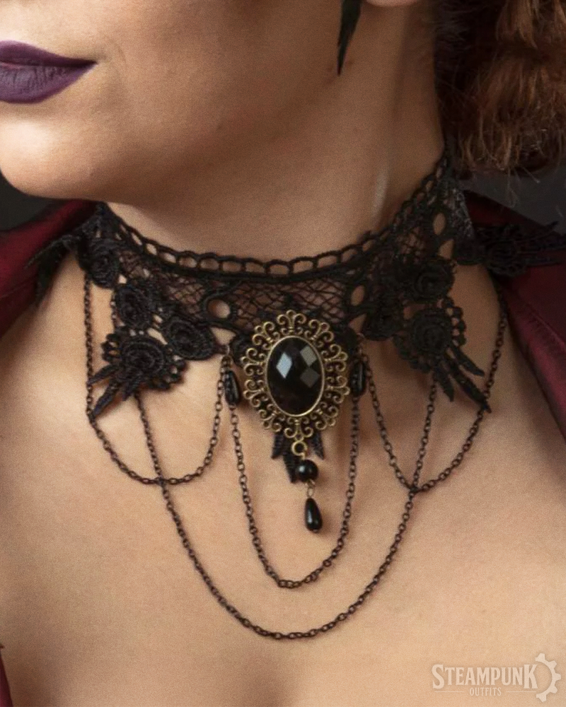 Steampunk Lace Choker