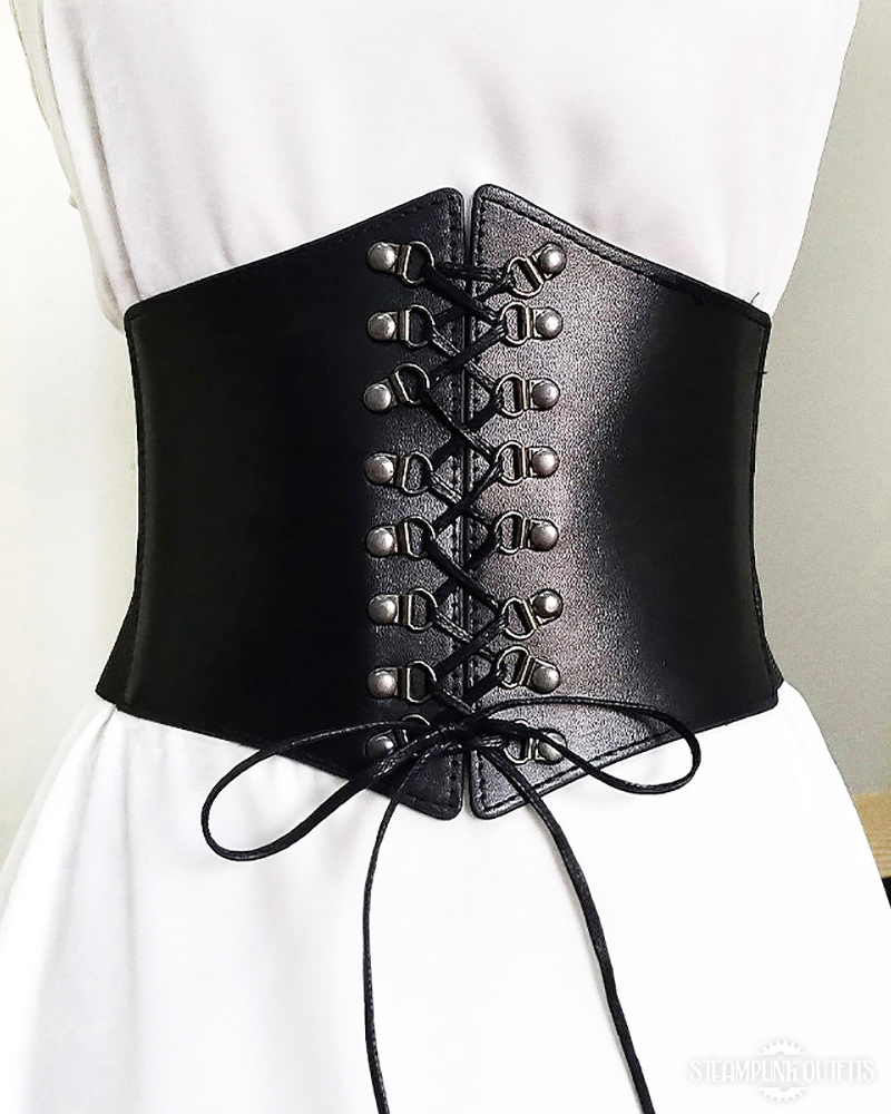 Steampunk Lace Up Corset Belt