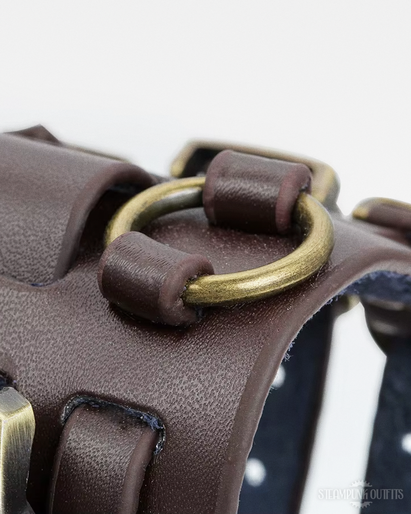 Steampunk Leather Cuff Watch