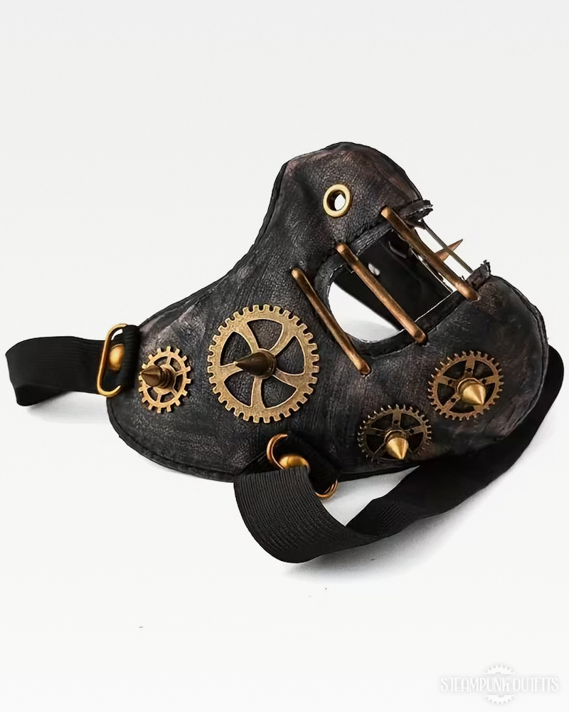 Steampunk Leather Face Mask