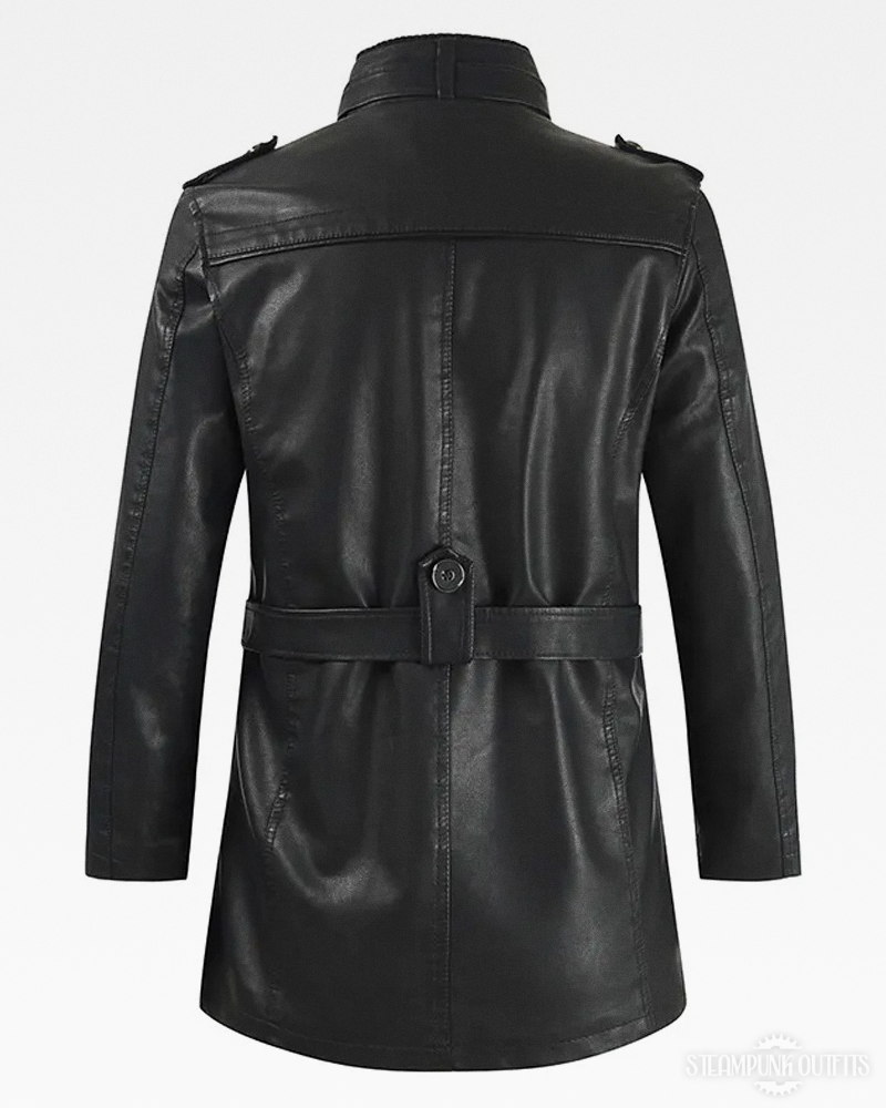 Steampunk Leather Jacket Mens