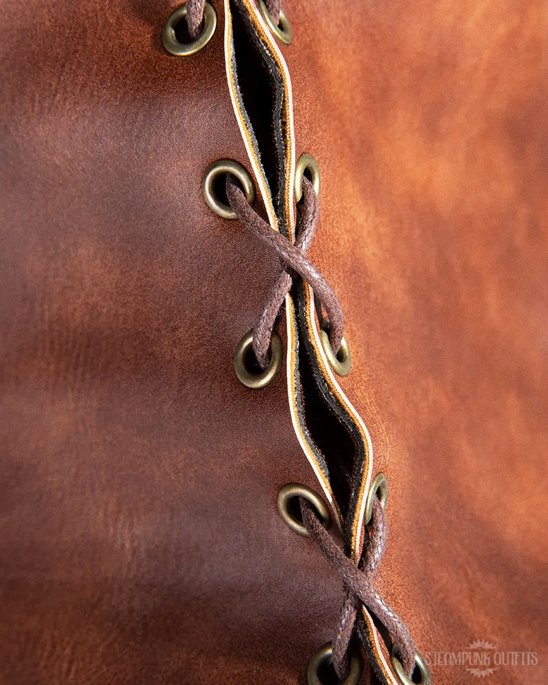 Steampunk Leather Top Hat