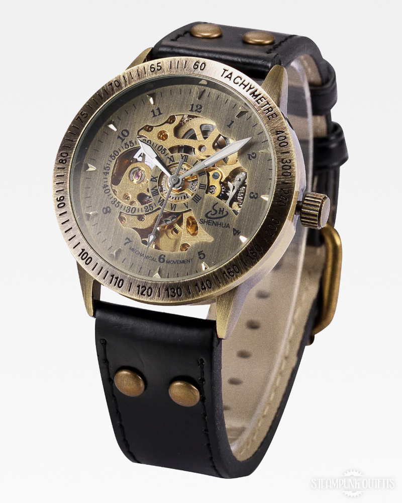 Steampunk Leather Watch