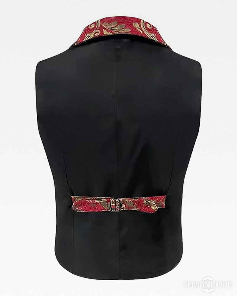 Steampunk Mens Brocade Vest