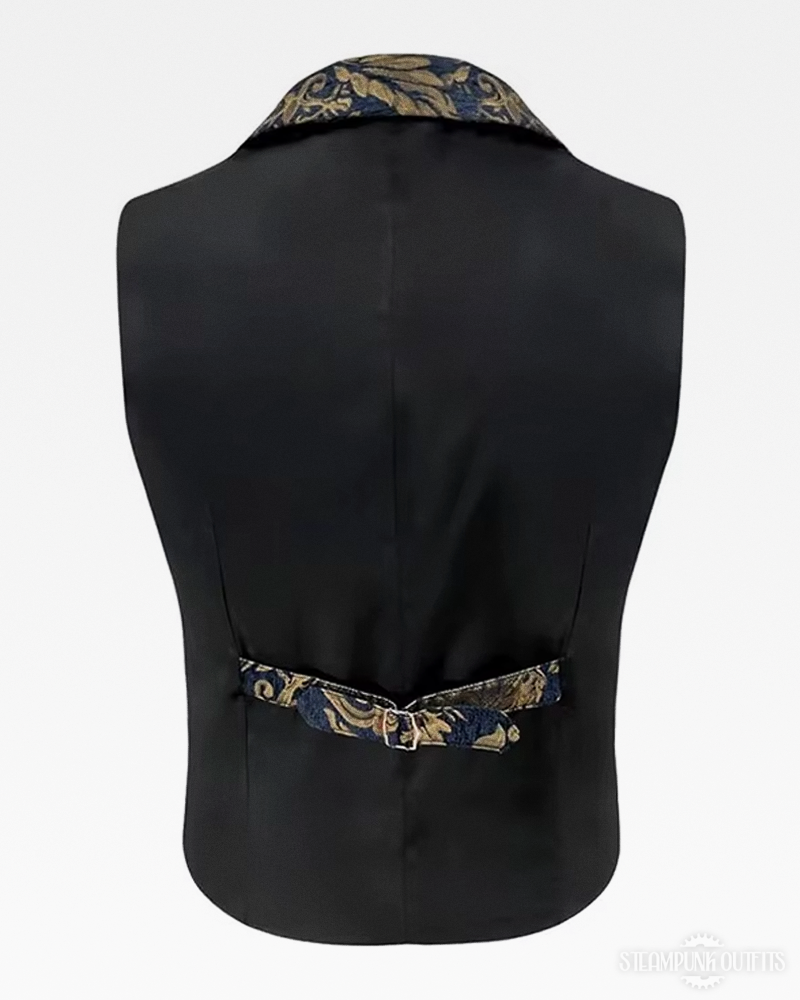 Steampunk Mens Brocade Vest