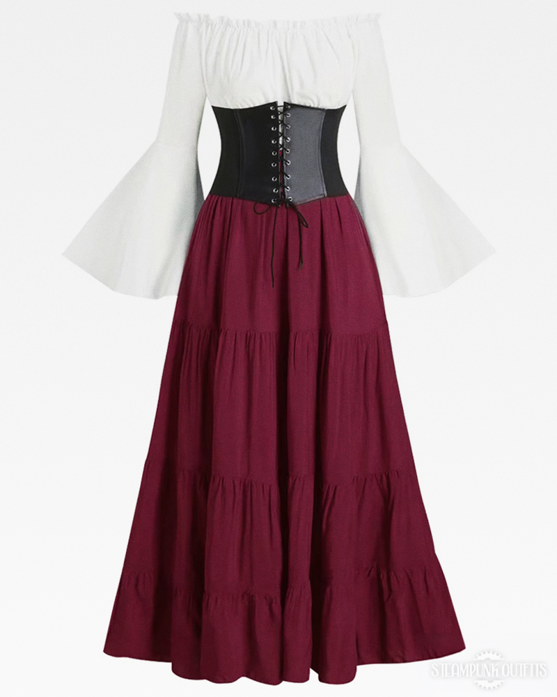 Steampunk Peasant Dress