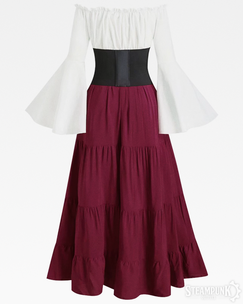 Steampunk Peasant Dress