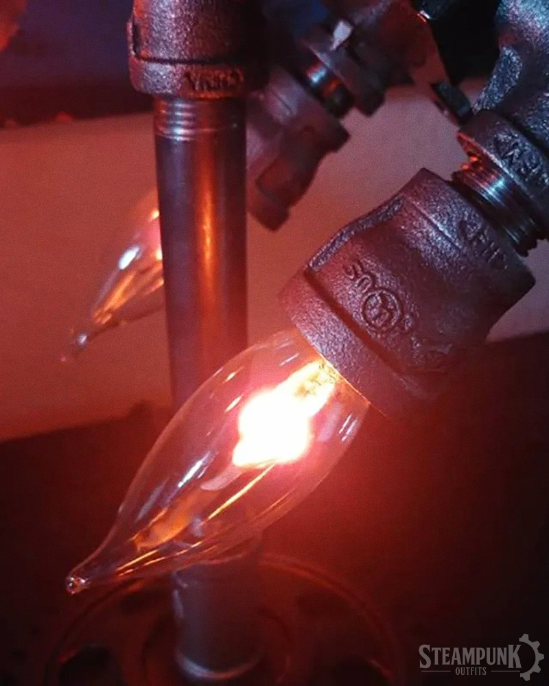 Steampunk Rocket Lamp