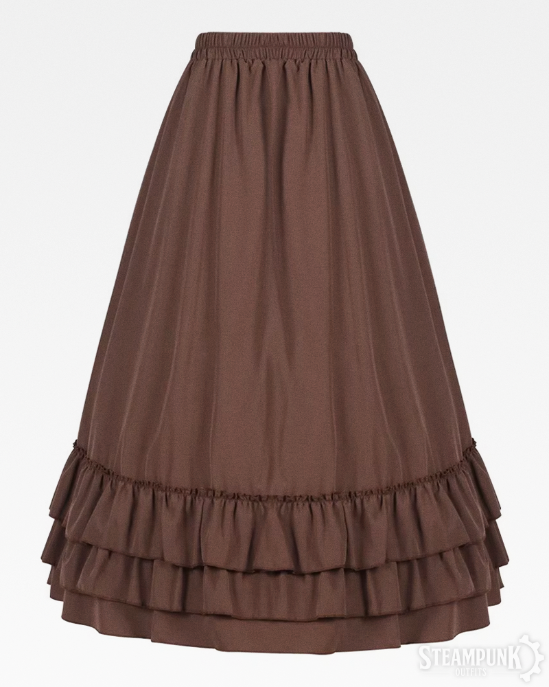 Steampunk Ruffle Skirt