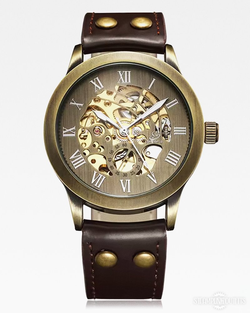 Steampunk Skeleton Wrist Watch