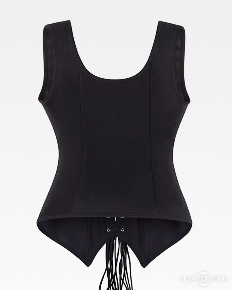 Steampunk Suede Corset Top