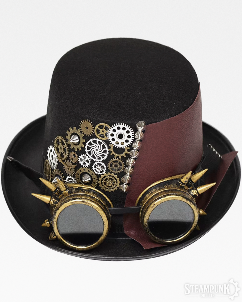 Steampunk Top Hat With Gears