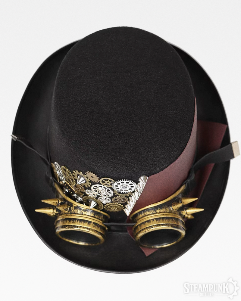 Steampunk Top Hat With Gears