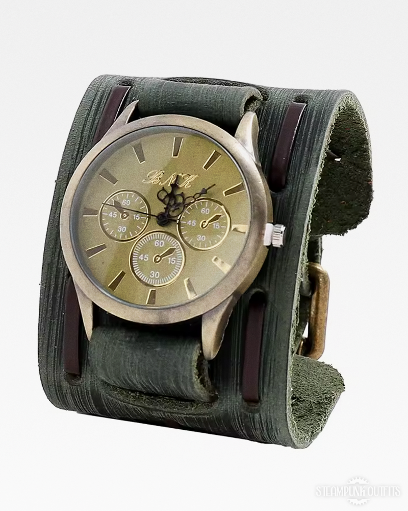Steampunk Wide Strap Watch