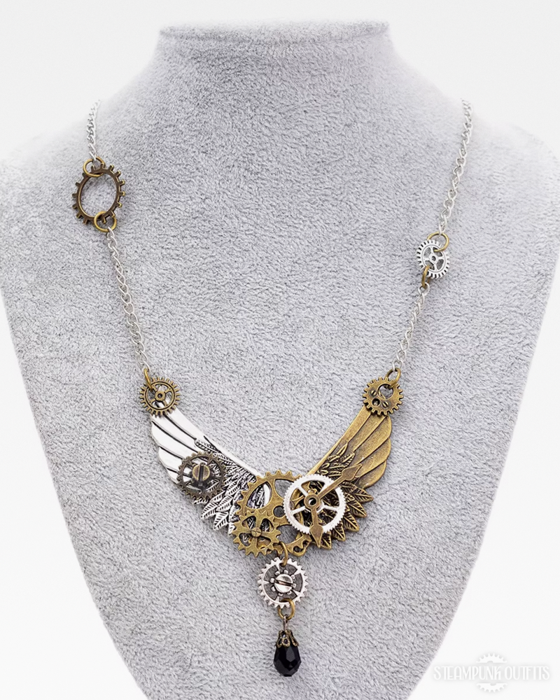 Steampunk Wing Necklace