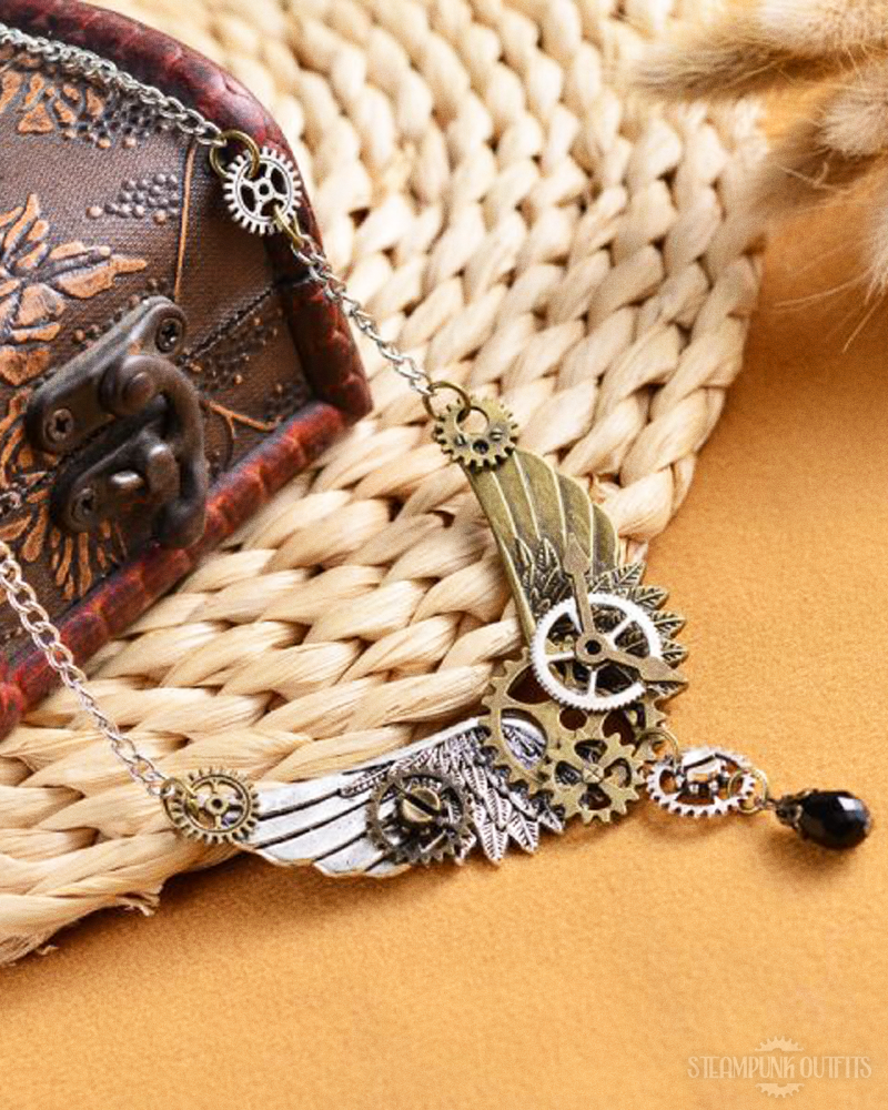 Steampunk Wing Necklace