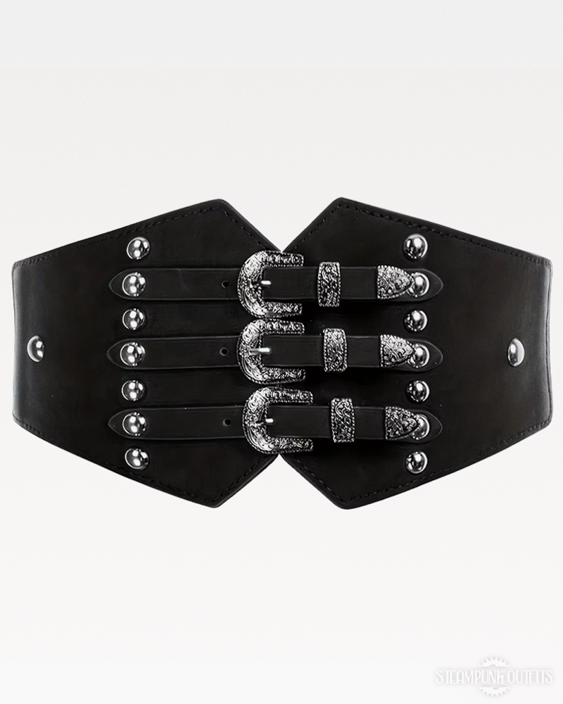 Triple Buckle Waist Belt