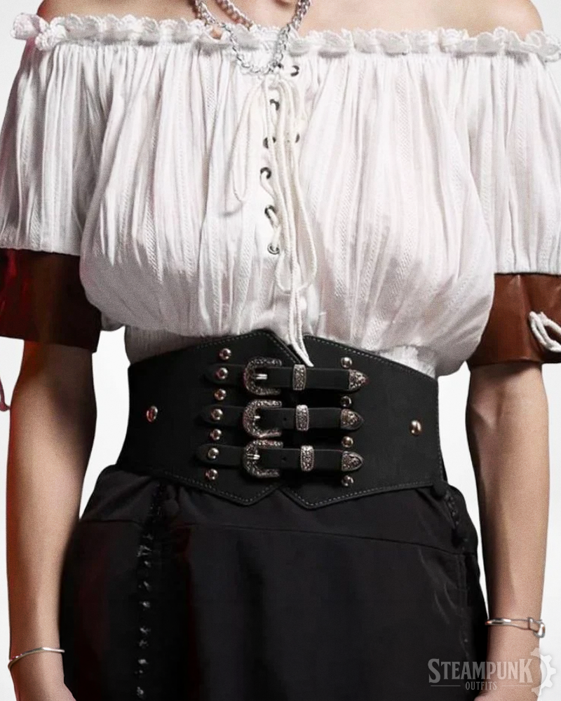 Triple Buckle Waist Belt