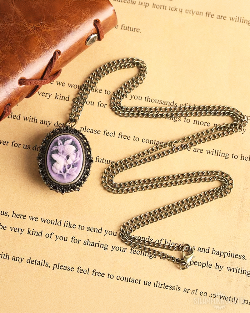 Victorian Lilac Necklace