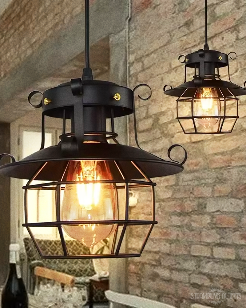 Vintage Industrial Steampunk Pendant Lamp