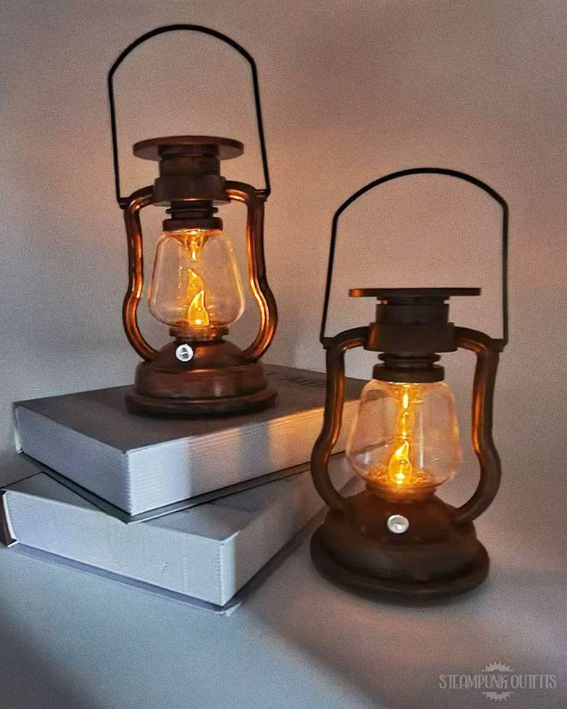 Vintage Steampunk Lantern Lamp
