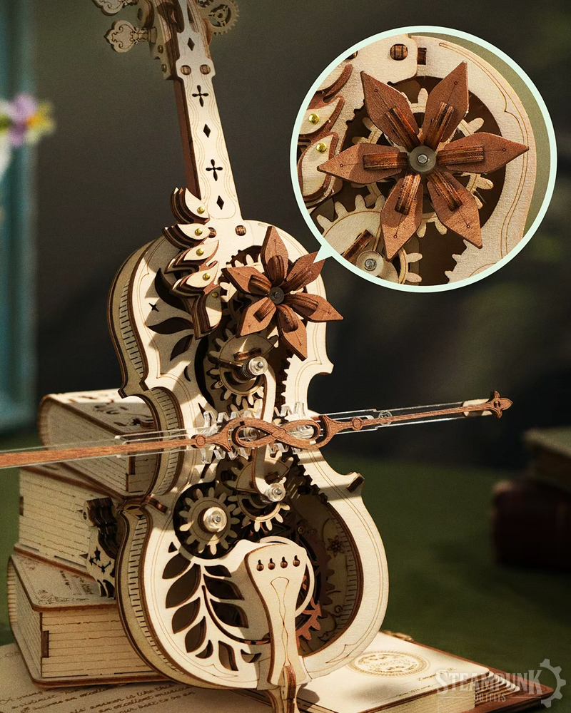 3D Wooden Cello Puzzle