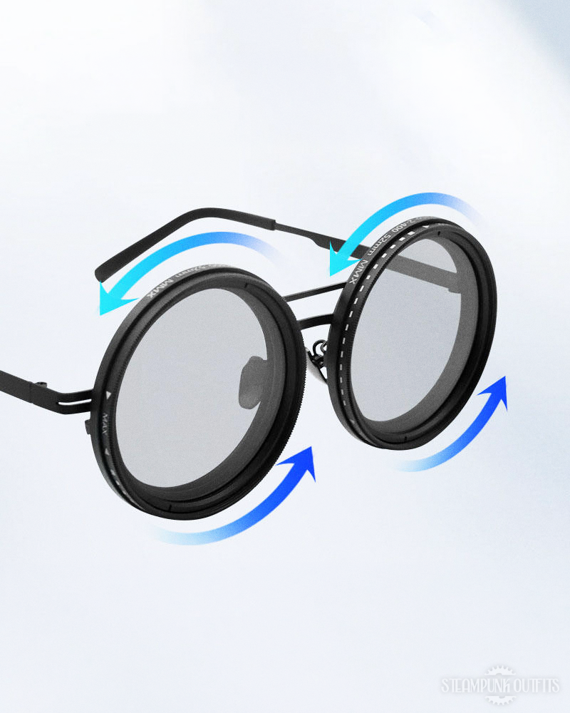 Adjustable Tint Round Sunglasses