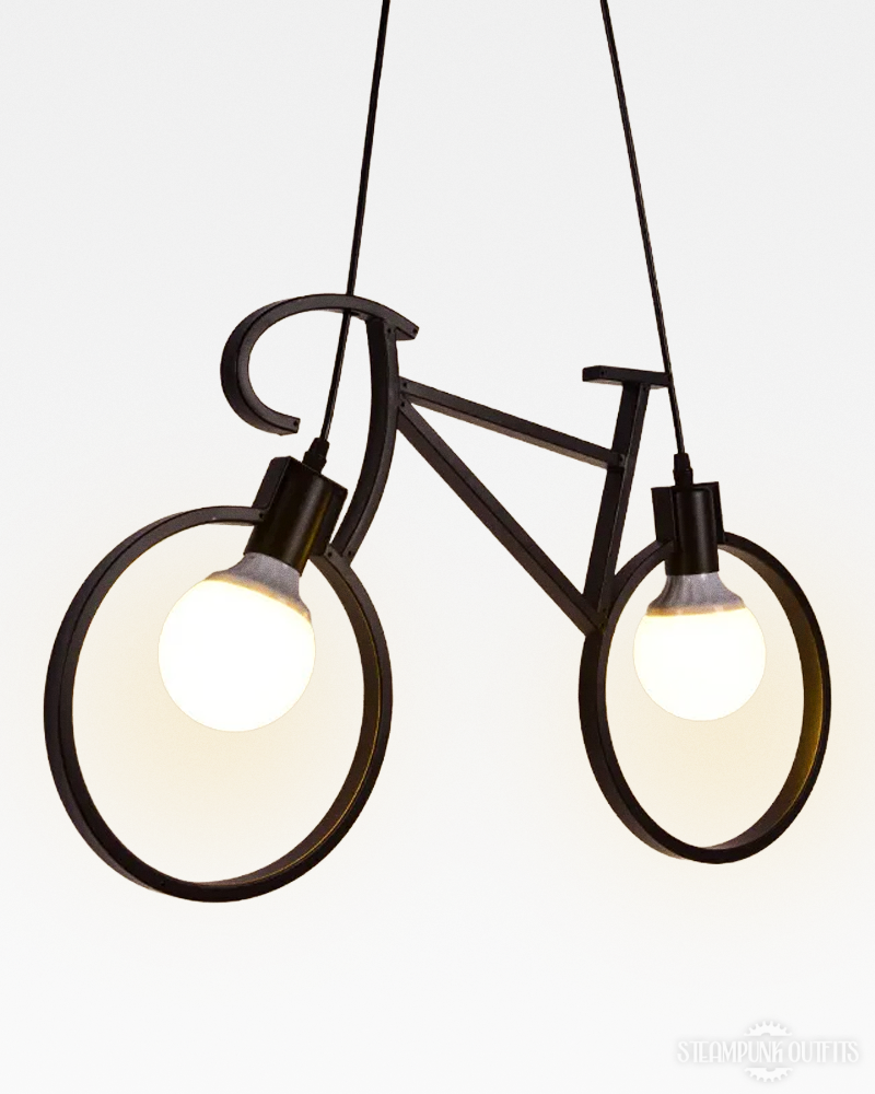 Bicycle Steampunk Lamp