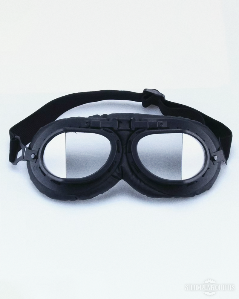 Black Motorcycle Goggles