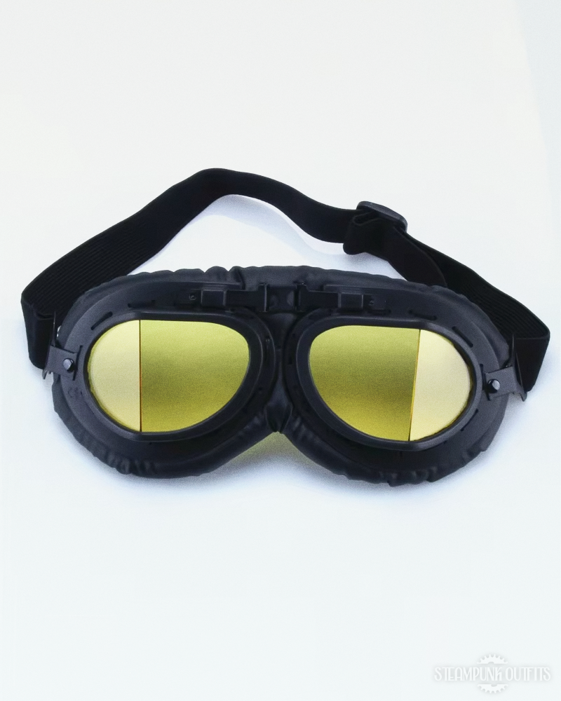 Black Motorcycle Goggles