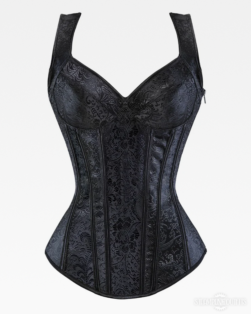 Black Steampunk Corset Top