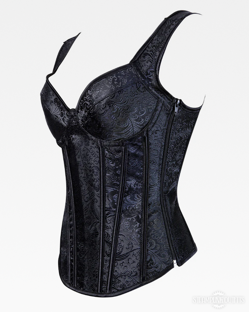 Black Steampunk Corset Top