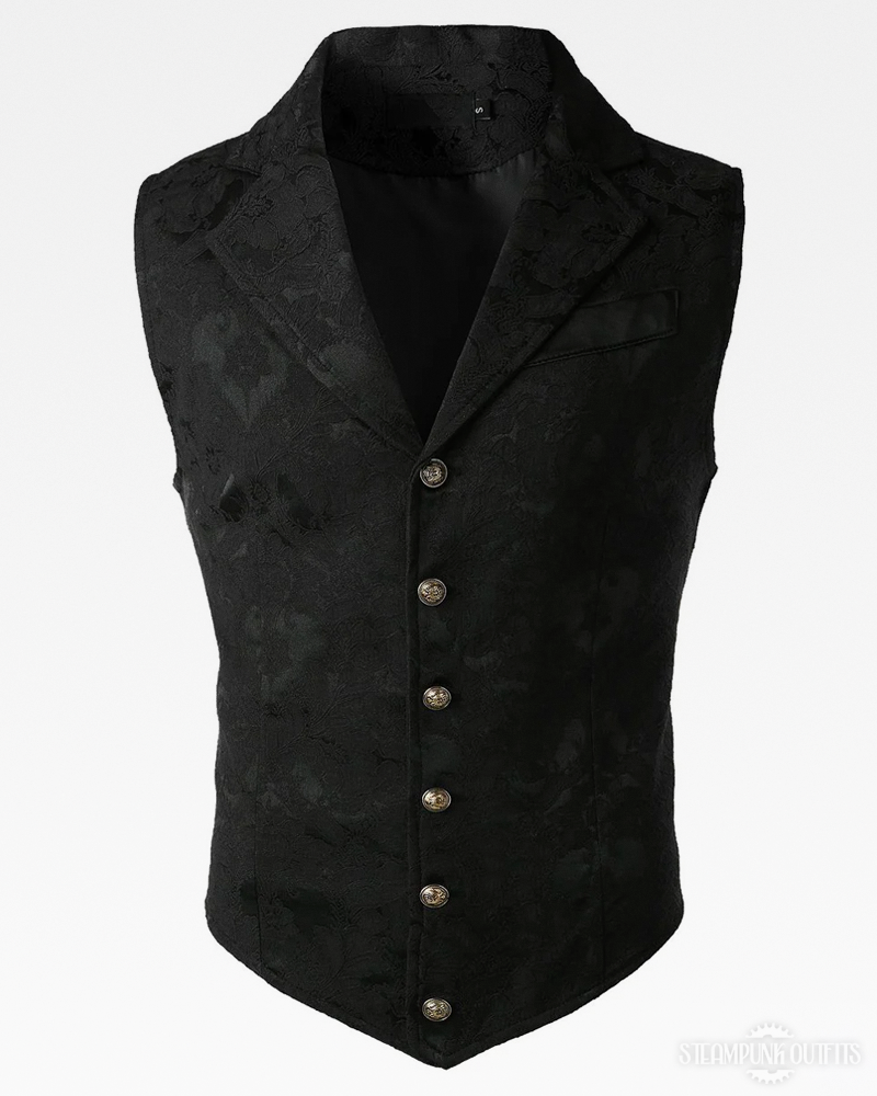 Black Steampunk Vest