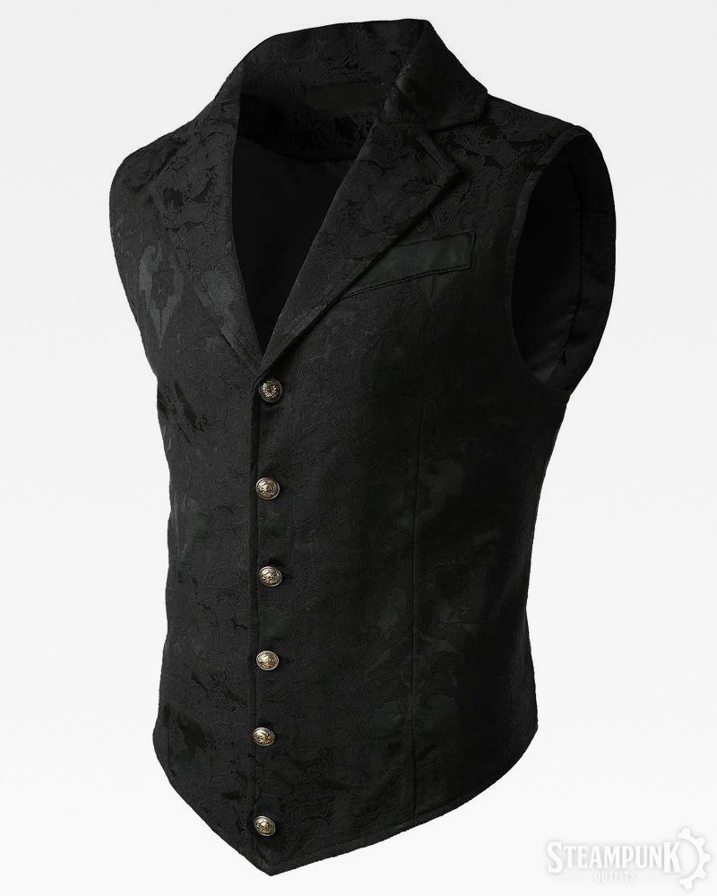 Black Steampunk Vest