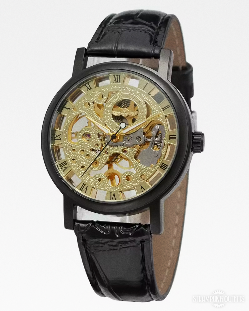 Black Steampunk Watch